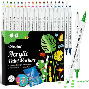 Ohuhu Akaka 36 Colours Acrylic Markers