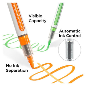 Visible ink capacity and automatic ink control design of Ohuhu Nahuku acrylic markers
