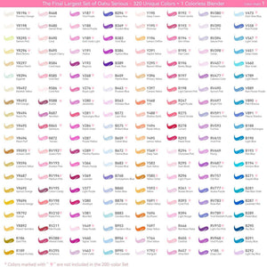 Ohuhu Oahu 320 Colours Alcohol Markers – 06 colour chart