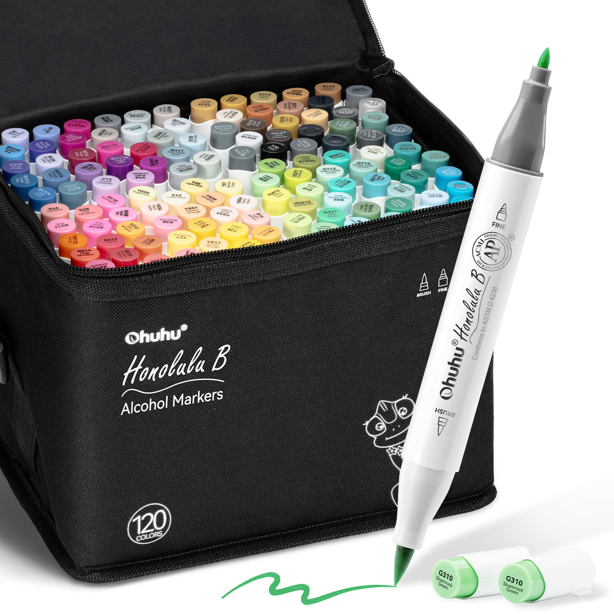Ohuhu alcohol marker set