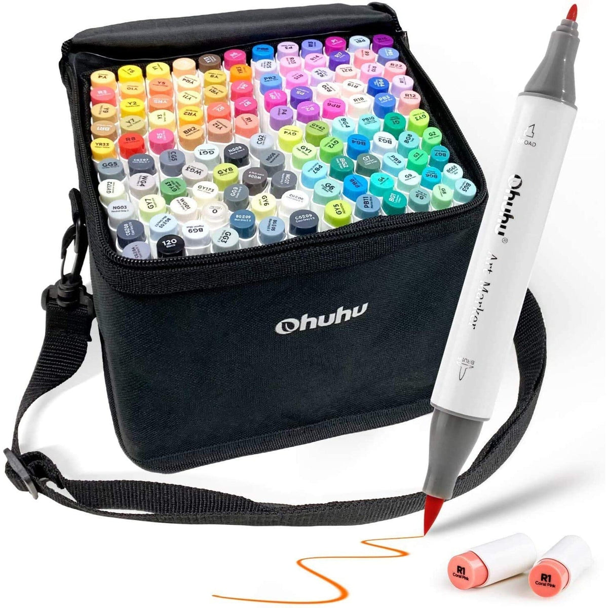 Ohuhu illustration and colouring marker set
