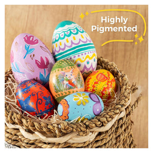 Highly pigmented Ohuhu acrylic marker artwork on decorated eggs
