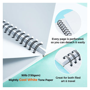 Ohuhu 150 gsm perforated marker paper with spiral binding