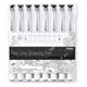 Ohuhu fine line drawing pens 8-pack in portable storage case