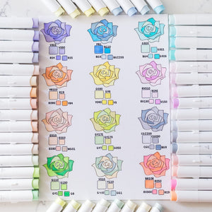 Ohuhu Honolulu 96 Pastel Colours Alcohol Markers – pastel colours alcohol markers y30 80404 19 04 colouring