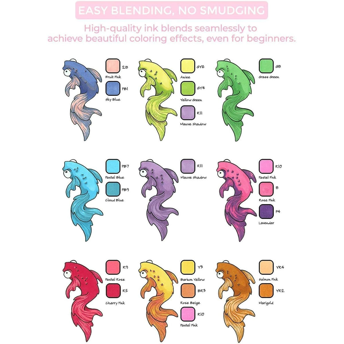 Ohuhu Honolulu B 216 Colours Alcohol Markers – 03 character art