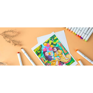 Ohuhu Honolulu B 320 Colours Alcohol Markers – 08 illustration