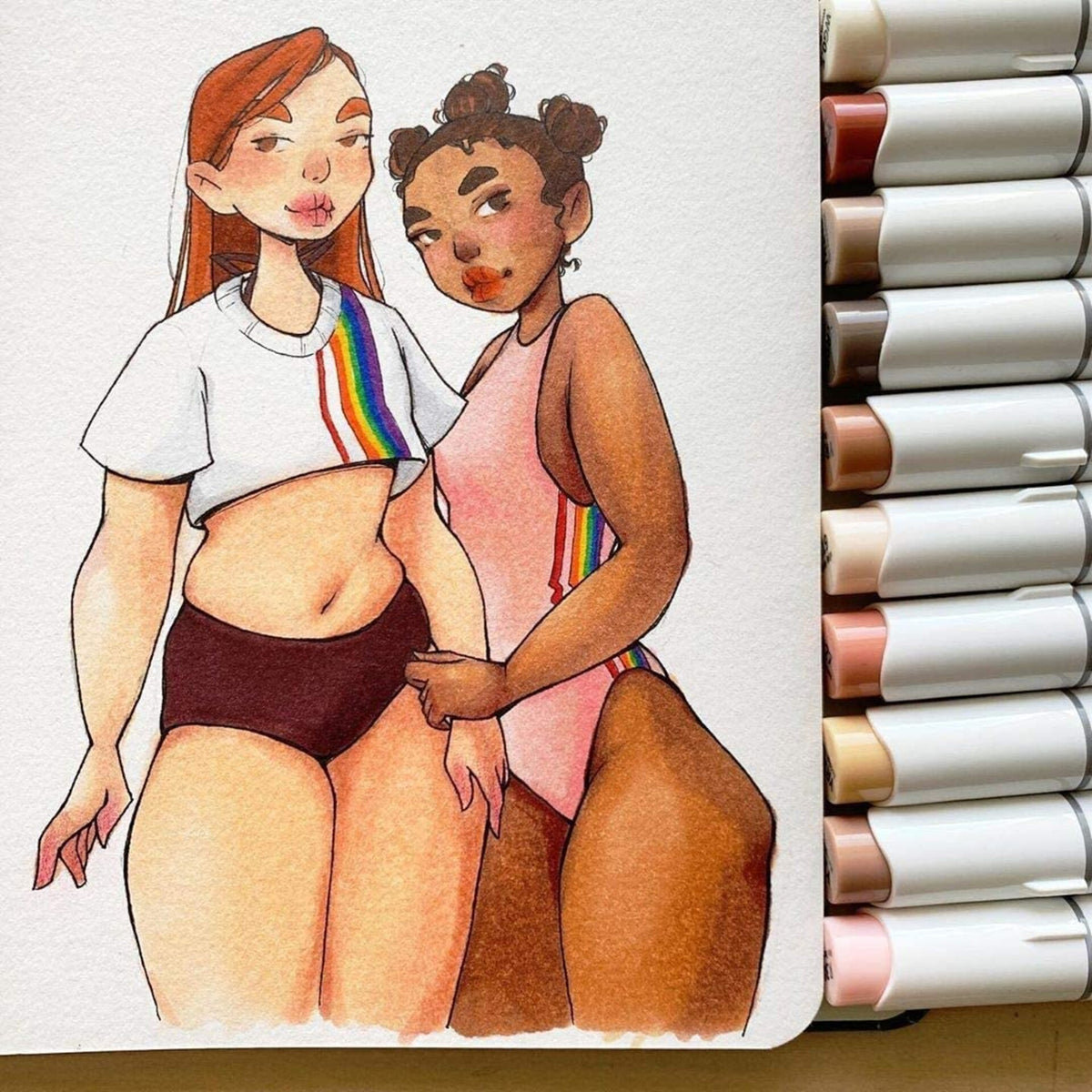 Ohuhu Honolulu B 36 Skin Tone Alcohol Markers – skin tone alcohol markers y30 80404 81 07 character art