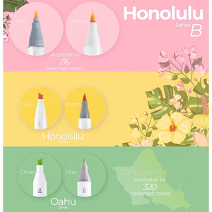 Ohuhu Honolulu B 48 Mid-Tone Colours Alcohol Markers – mid tone colours alcohol markers y30 80406 05 07 artwork