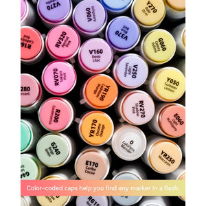 Ohuhu Honolulu B 48 Mid-Tone Colours Alcohol Markers – mid tone colours alcohol markers y30 80406 05 08 lifestyle