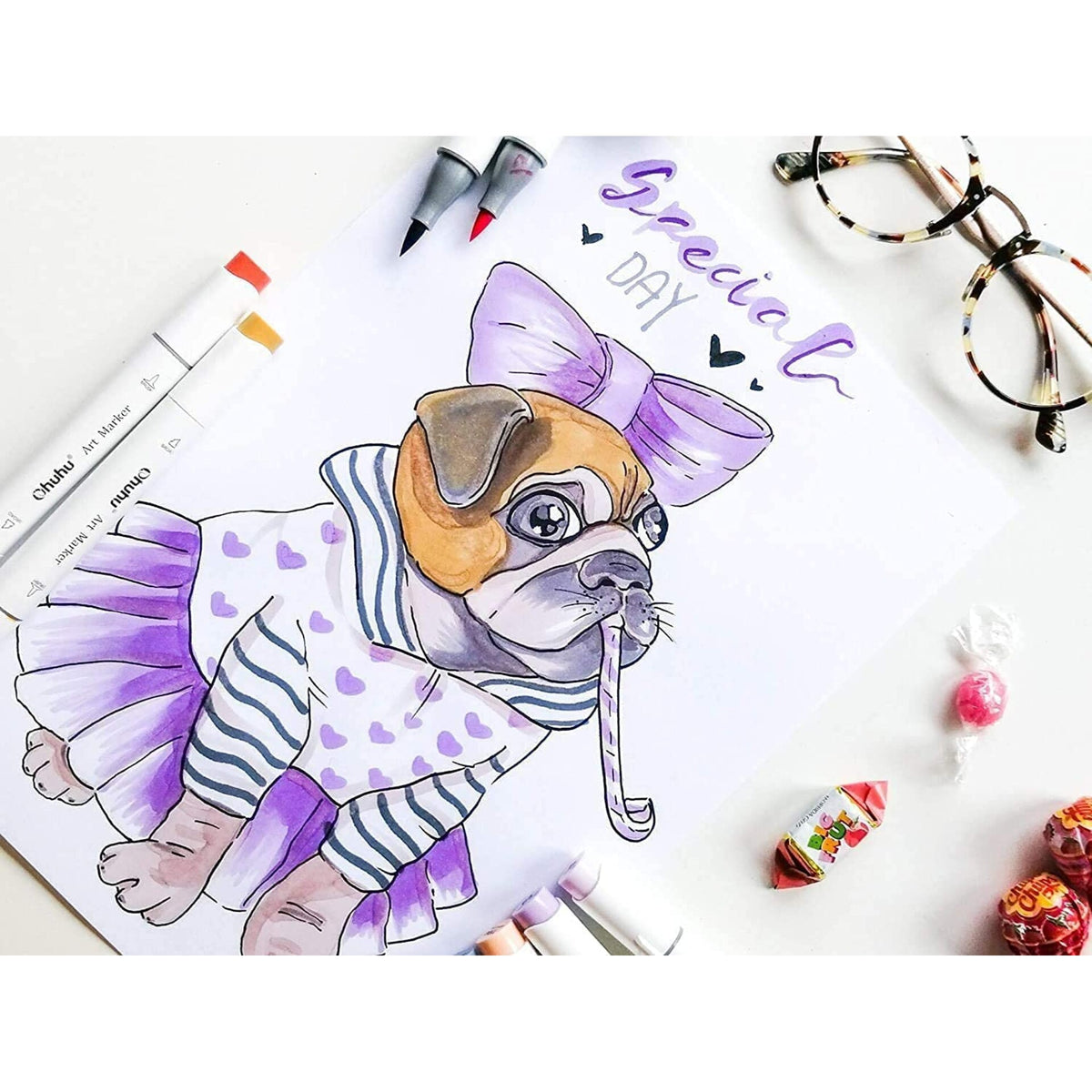 Ohuhu Honolulu B 48 Pastel Colours Alcohol Markers – pastel colours alcohol markers y30 80406 06 06 artwork