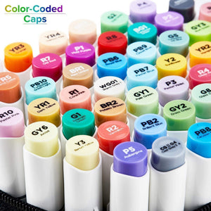 Ohuhu Honolulu B 72 Colours Alcohol Markers – colours alcohol markers y30 80406 07 04 colour caps