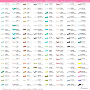 Ohuhu Oahu 320 Colours Alcohol Markers – 07 colour chart